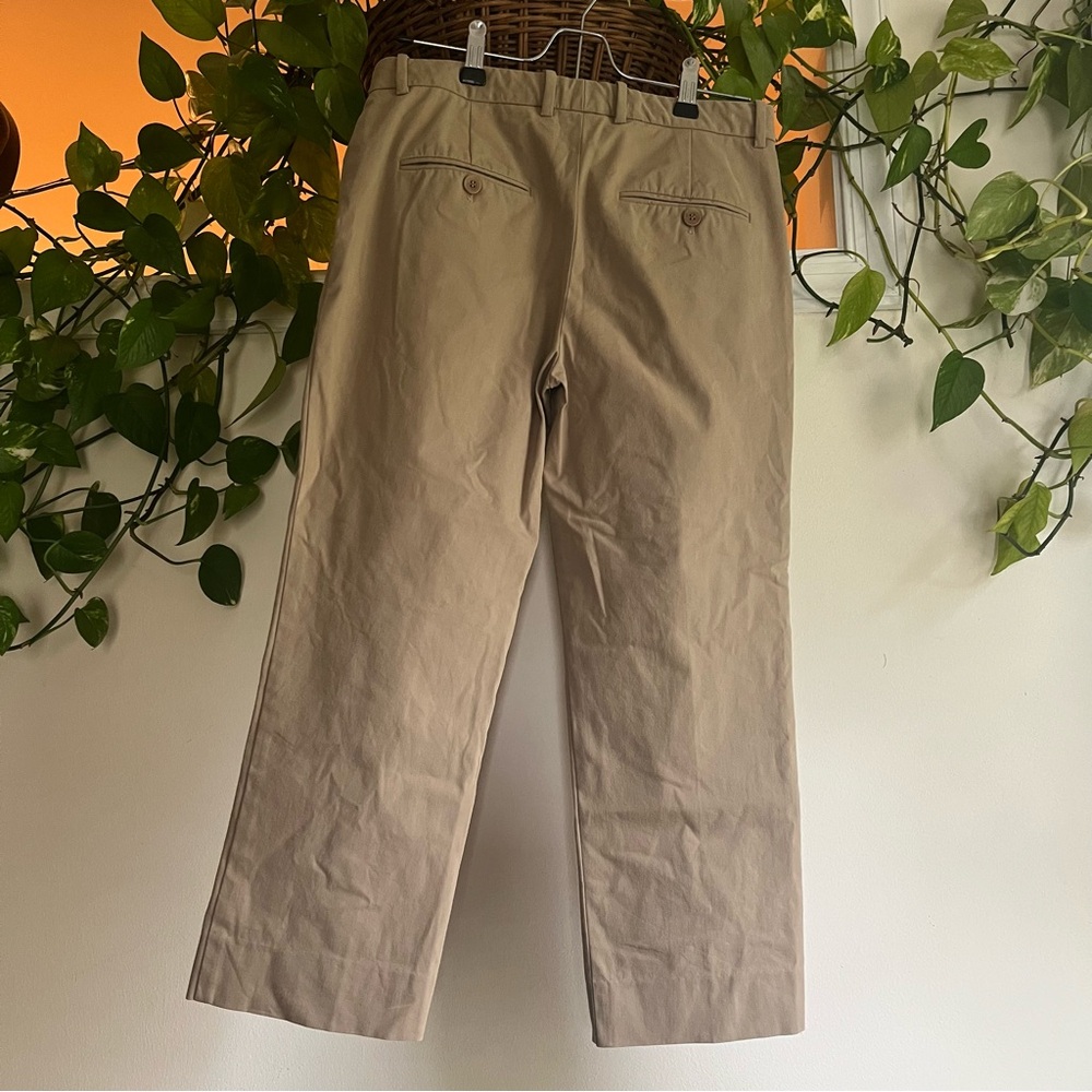 Theory Straight-Leg Crop Low Mid Rise Khaki Chinos Size 2